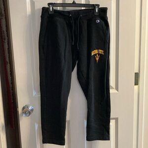 Size Medium Champion ASU Black Sweatpants